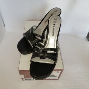 Y2K No Boundaries Heels Women's 8.5 Karmin Black Strappy Dress Casual